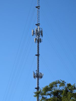 An overview of the Clay City communications tower off CR-32 in Baldwin County, Alabama.