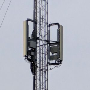 A closeup of antennas used for SouthernLinc in Robertsdale, Alabama.