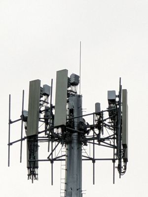 Closeup of macro site for AT&T located on Frederick Boulevard in Daphne, Alabama.